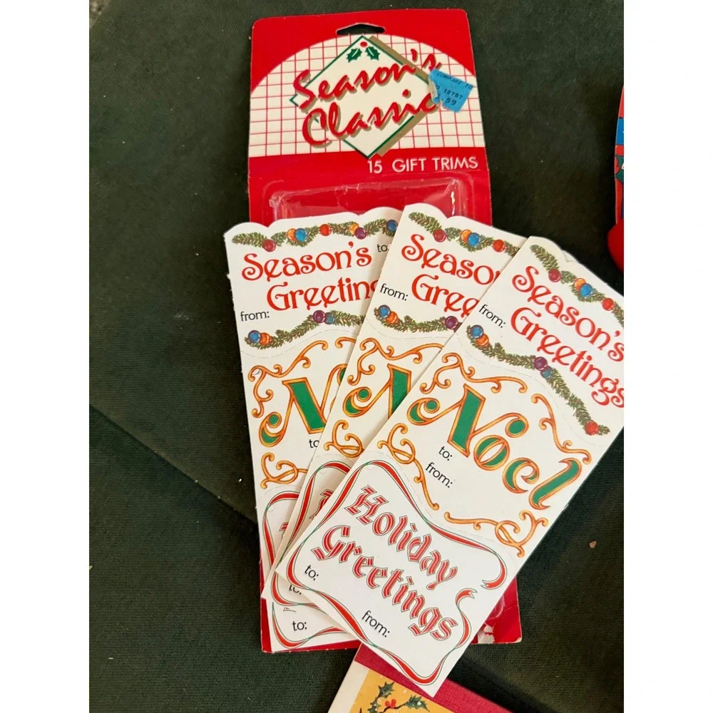 Christmas Holiday Cards Gift Tags Postcards Collection Lot New Vintage
